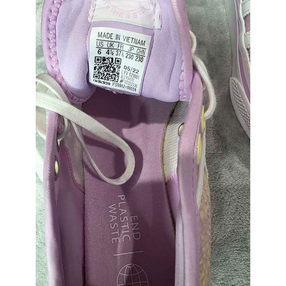 Womens Pink Adidas Nizza Shoes - Picture 2 of 5